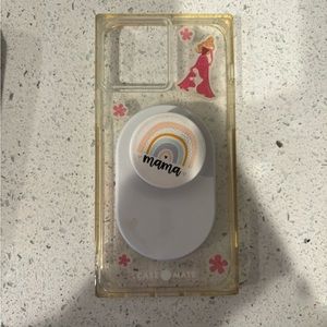 iPhone 12 Pro Max case-mate MagSafe case with MagSafe pop socket.